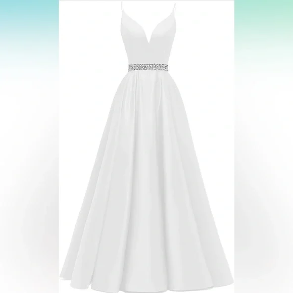 NEW Wedding dress WITH POCKETS! Fits sizes 6-10 - Picture 5 of 5